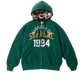 MM6 Maison Margiela Zip Up Hooded Sweatshirt Green