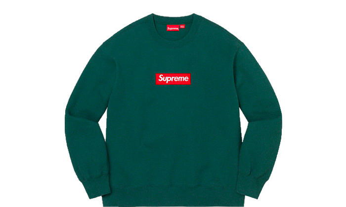 Box Logo Crewneck Dark Pine – ITRSNEAKERSTORE