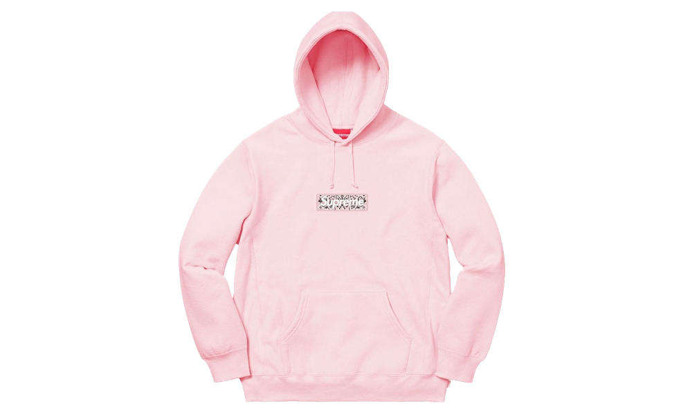 Bandana Box Logo Hooded Sweatshirt Pink – ITRSNEAKERSTORE