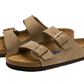 Arizona Suede Leather Soft Footbed Taupe