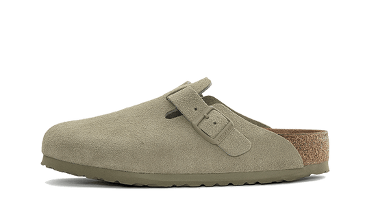 Boston Suede Leather Faded Khaki