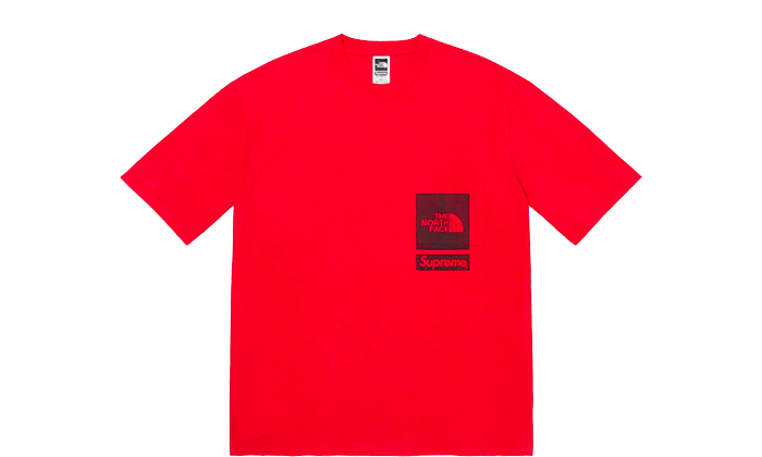 The North Face Printed Pocket Tee Red