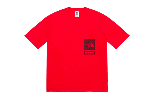 The North Face Printed Pocket Tee Red