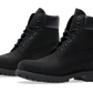 6" Premium Waterproof Boot Black Nubuck