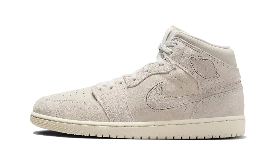 Air Jordan 1 Mid Craft Suede Ivory