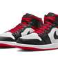 Air Jordan 1 Mid Gym Red Black Toe