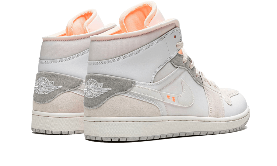 Air Jordan 1 Mid SE Craft Inside Out White Grey