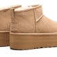 Classic Ultra Mini Platform Boot Sand