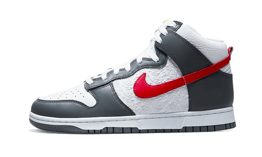 Dunk High Embossed Basketball Grey Red