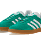 Gazelle Court Green Footwear White