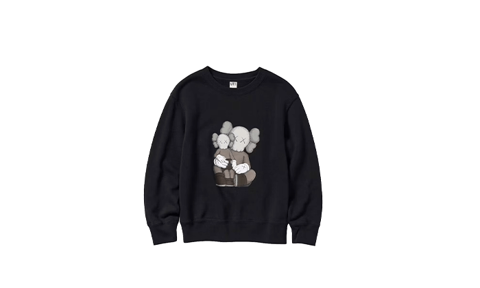 Longsleeve Sweatshirt KAWS Black Enfant