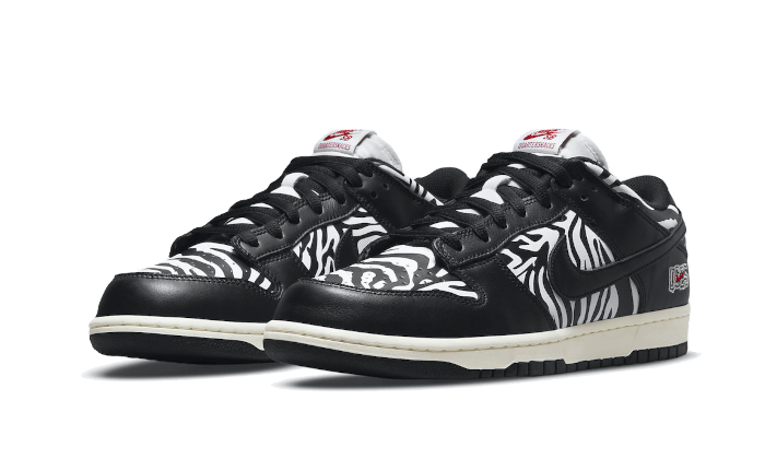 SB Dunk Low Quartersnacks Zebra