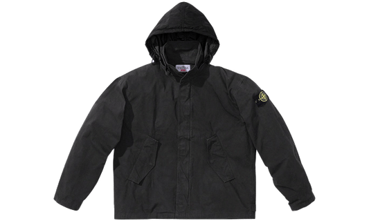 Stone Island Cotton Cordura Shell Jacket Black