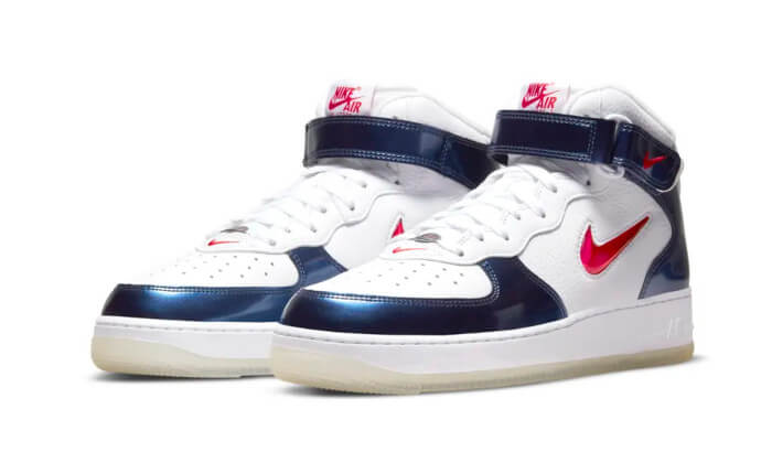 Air Force 1 Mid University Red Midnight Navy
