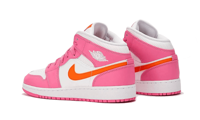 Air Jordan 1 Mid Pinksicle Safety Orange