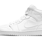 Air Jordan 1 Mid Triple White (2020)