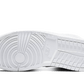 Air Jordan 1 Mid Triple White Patent Swoosh