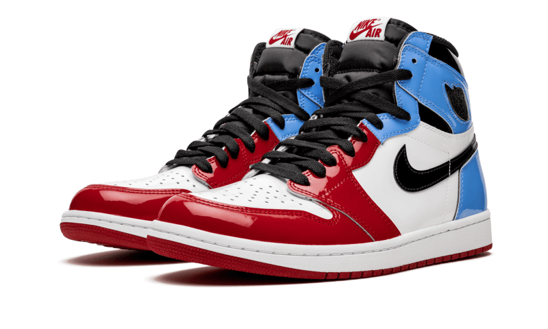 Jordan 1 bleu rouge sales