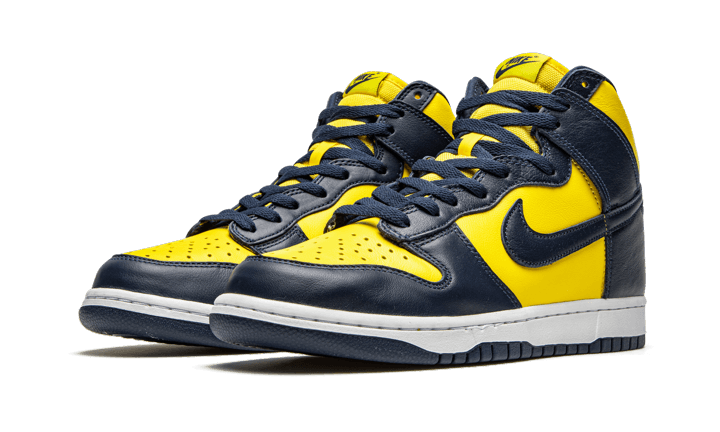 メンズ28.0 NIKE DUNK HIGHMAIZEANDBLUE MICHIGAN - スニーカー